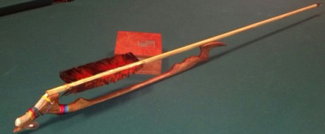 Wyalusing Atlatl and dart made by William Moss.