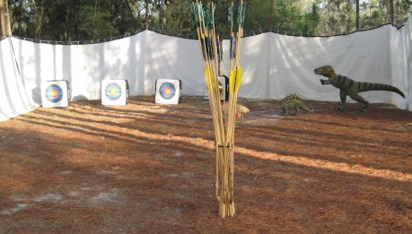 All sorts of creatures crept into the atlatl range at Silver Springs State Park in Florida!
